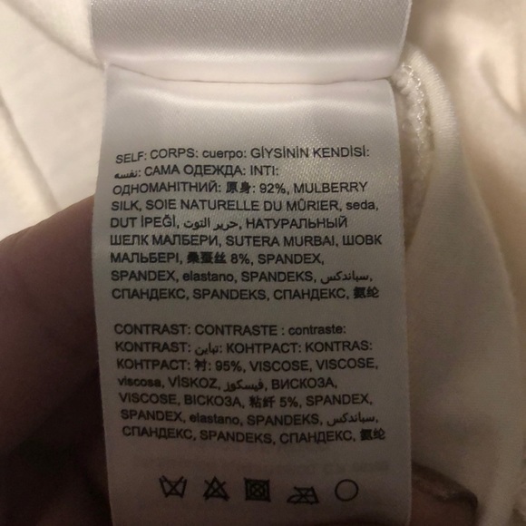 Mulberry Silk BeBe bodysuit!! Off white - Picture 3 of 3